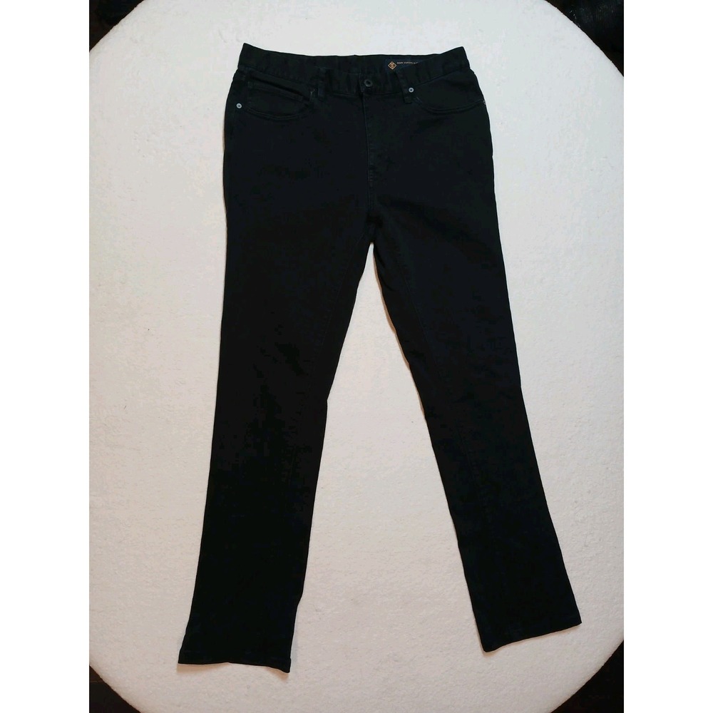 Roark HWY 133 Men Standard Slim Fit Black Denim Jeans Pockets Size 33x32